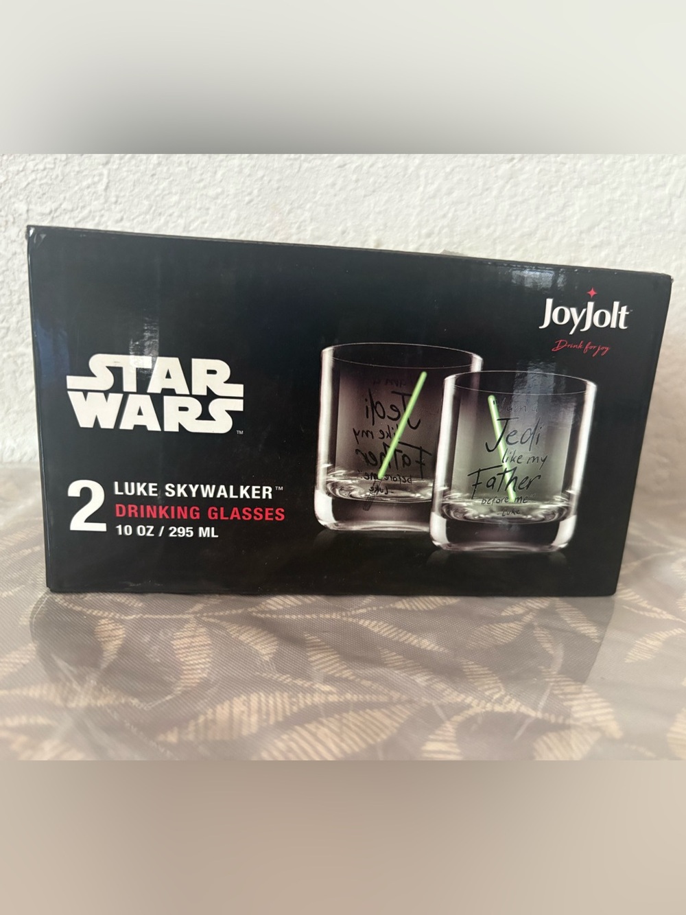 SET of 2 STAR WARS LUKE SKYWALKER Lowball Tumblers Drinking Glasses JOYJOLT
